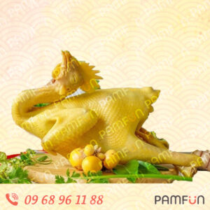 11.Gà Hải Nam luộc nguyên con grap